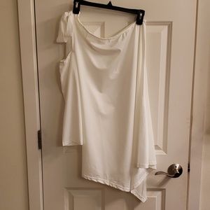 This is a pure white sexy night out dress